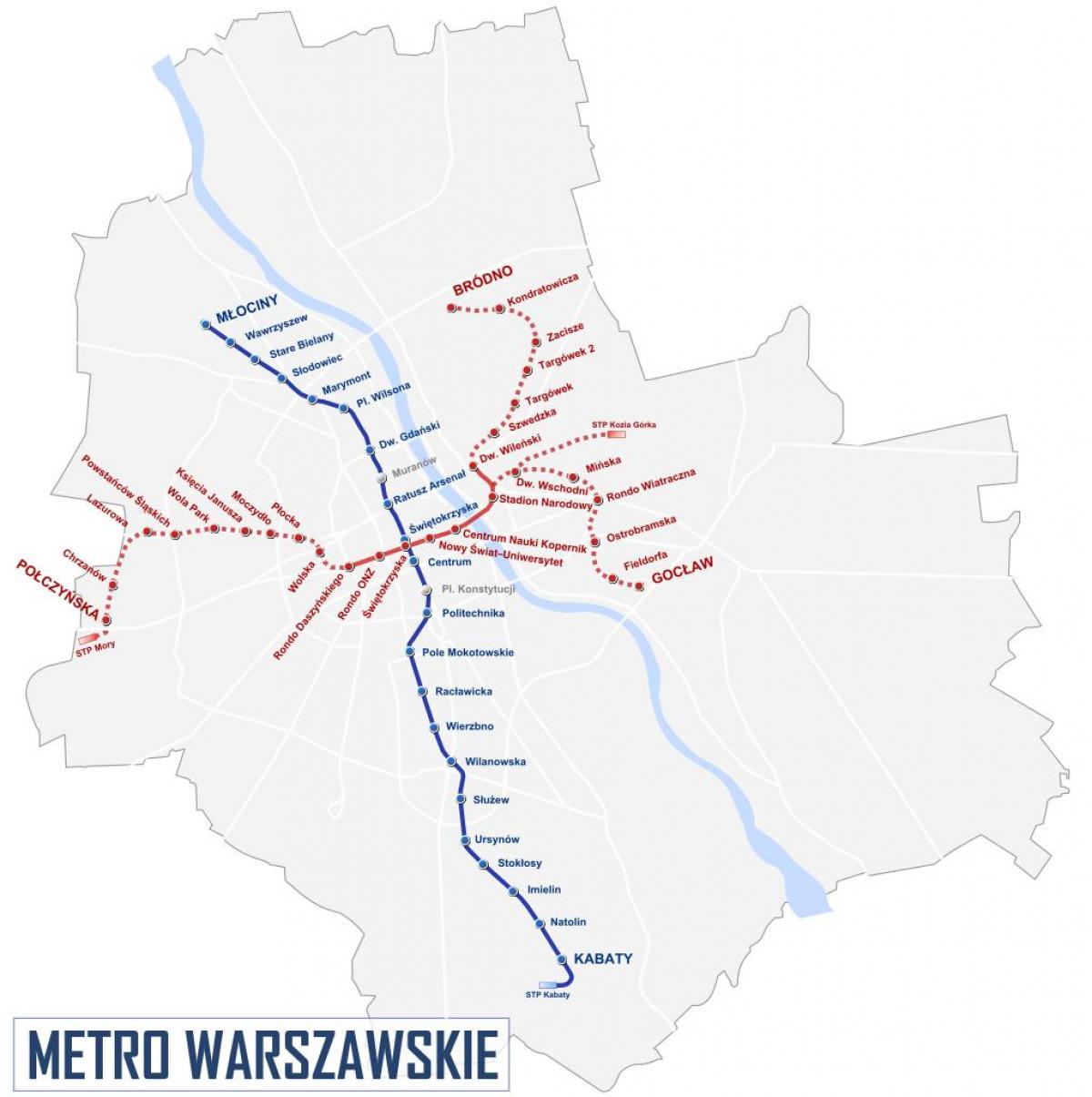 metro ramani Warsaw