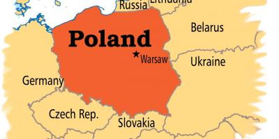 Poland mji mkuu ramani